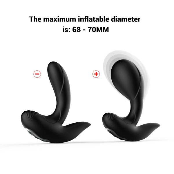 Remote-Controlled Inflatable Vibrating Butt Plug for Men - Image 3