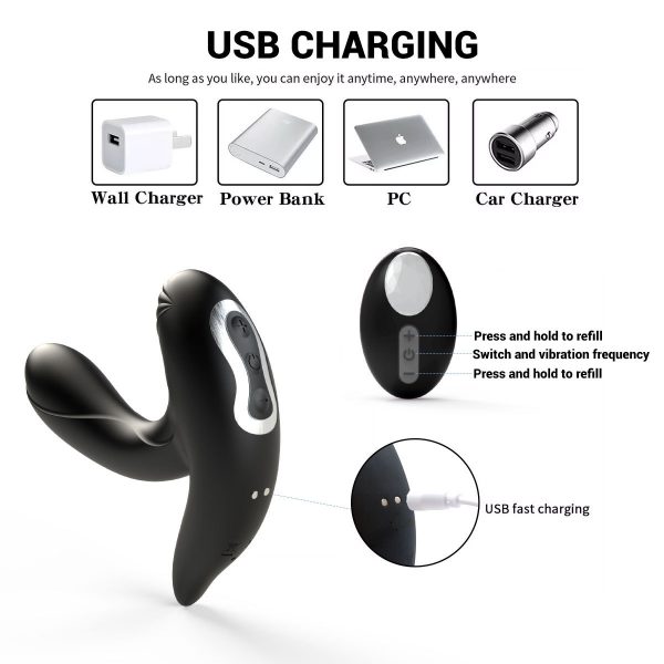 Remote-Controlled Inflatable Vibrating Butt Plug for Men - Image 5