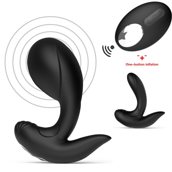 Remote-Controlled Inflatable Vibrating Butt Plug for Men - Image 2