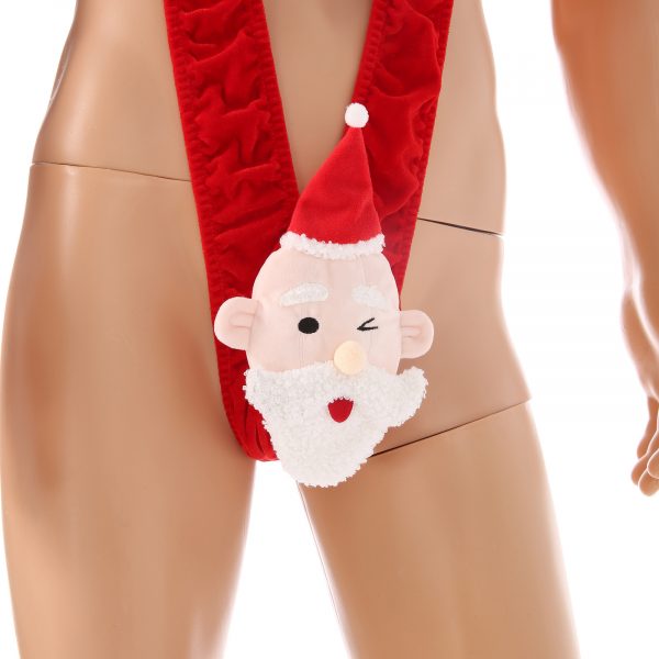 Christmas Santa V-Neck Bodysuit - Image 3